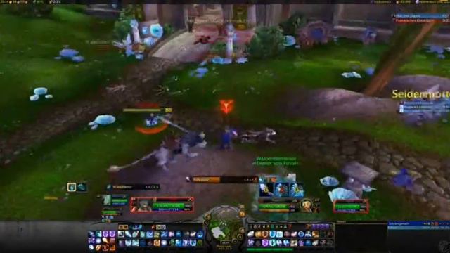 World of Warcraft Cataclysm: Frost Mage lvl 85 open PvP ganking mount hyjal