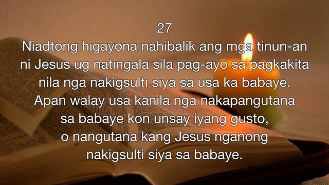 [Bisaya Audio Bible] Juan | Chapter 4 | Public Reading of Scripture |