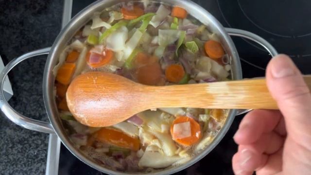 12й день выхода/ ОЧЕНЬ ПРОСТОЙ СУП ПОДРОБНЫЙ РЕЦЕПТ/ ВЕЧЕРНЕЕ ОБЖОРСТВО