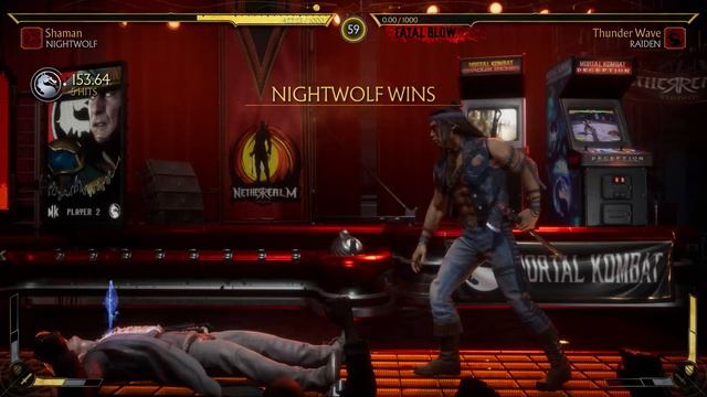 Mortal Kombat 11 - Nightwolf Vs Raiden (Very Hard)