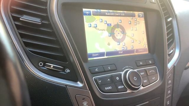 Hyundai Santa Fe GPS Navigation System review - How to use ?