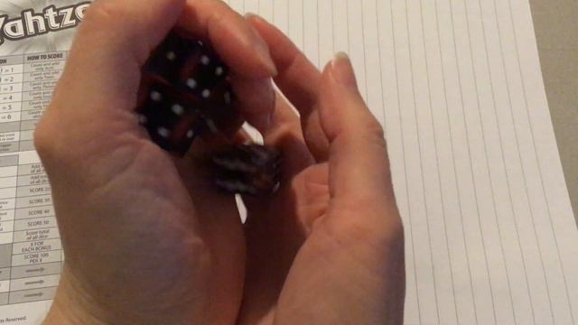 ASMR Playing Yahtzee ~ No Talking ~ Chewing Gum ~ Dice Sounds