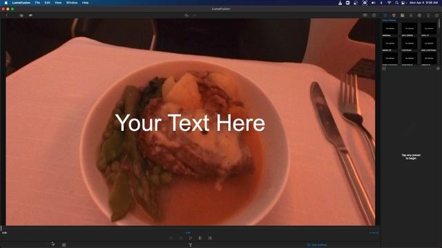 Lumafusion Lumatouch White Balance - Color Correction Tutorial - Running On The Mac mini M1