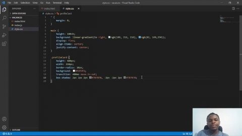 Profile card | user card using html and css