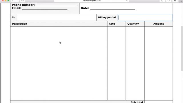 Write a Free Construction Invoice | Excel | Word | PDF