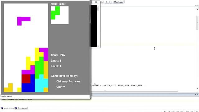3 hours of making tetris in 3 min