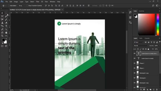 How To Design Professional Roll Up Banner | Photoshop Tutorial