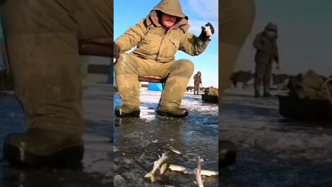 Рыбалка  на Сахалине корюшка. ICE  FISHING