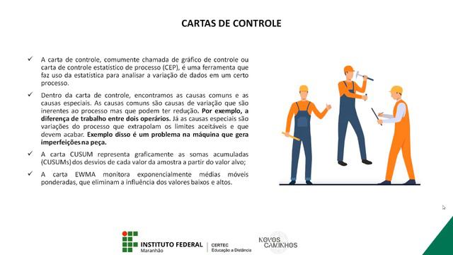 Unidade I - Controle Estatístico de Processos - Professor Marcus Frota