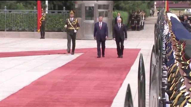 Полная версия. Церемония встречи Владимира Путина и Си Цзиньпина в Пекине