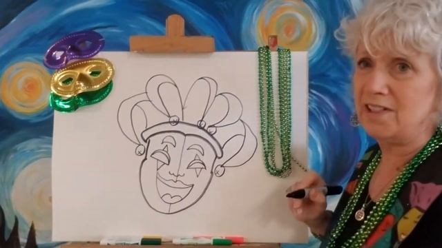Art with Angela / Day #135 / Mardi Gras