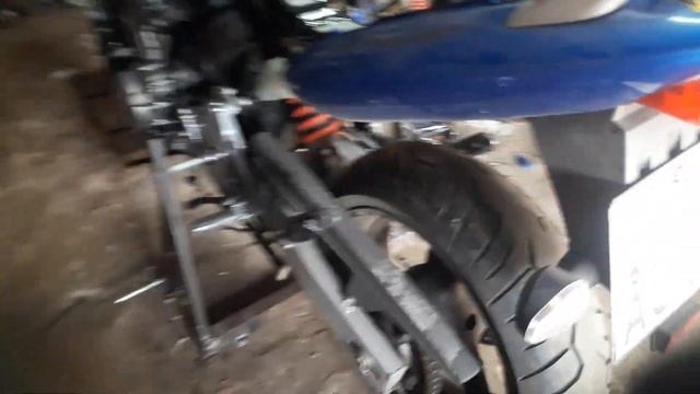 центральный мотоподкат на хонду хорнет.. 2 часть