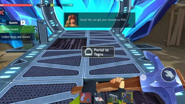TEGRA CRAFTING AND BUILDING Survival Gameplay| tegra zombie survival game for (Android ) part -2