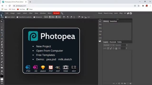 How to USE PHOTOSHOP Online Without Downloading | Best Online Alternative for Photoshop - srijan Ad