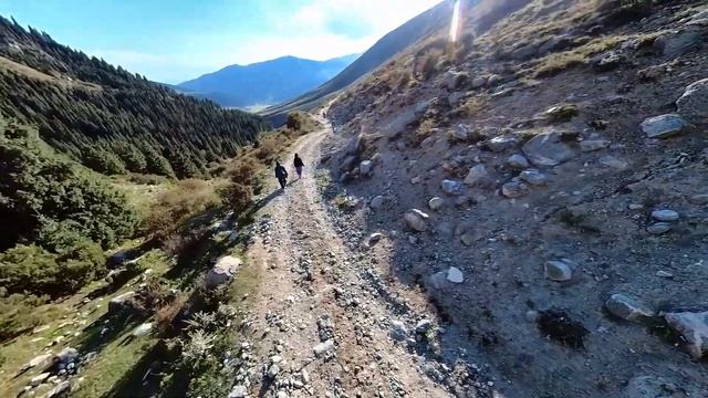 Природа Кыргызстана, Семеновское ущелье, дорога от Святого озера