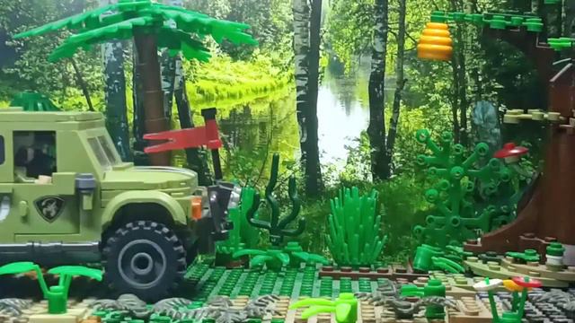 Тест лего анимации танк, мина, винтовка СВД. lego stop motion. lego war. Лего сво (1).mp4