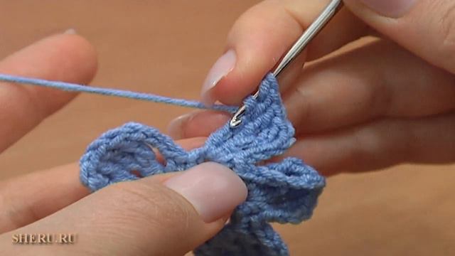 Crochet  Flat Flower How to  Урок 49 Часть 1 из 2 Вязание цветка крючком