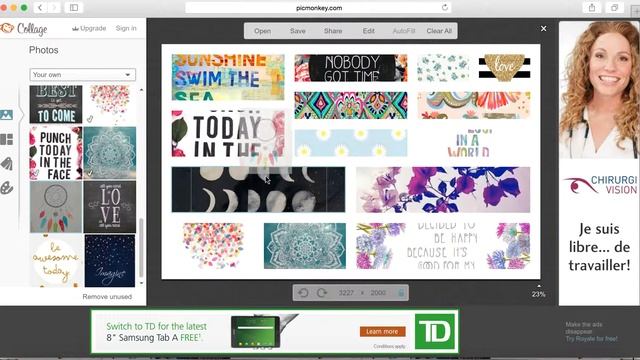 How to make a mosaic wallpaper on Mac and PC