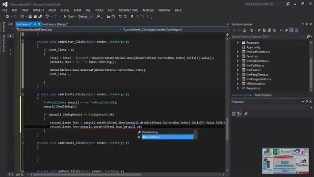 Curso Programação C# - Finalizando Soma,Multiplicacao,Subtração No Datagridview