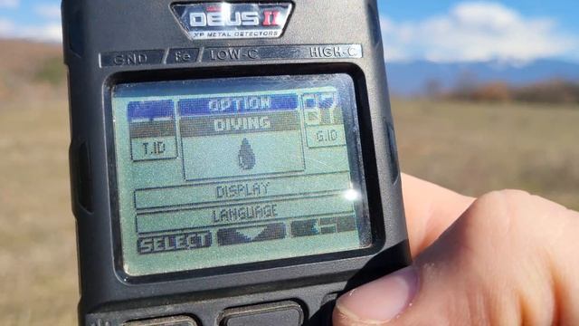 Част 3: Преглед на настройките в менюто и земята на XP Deus II 3/10