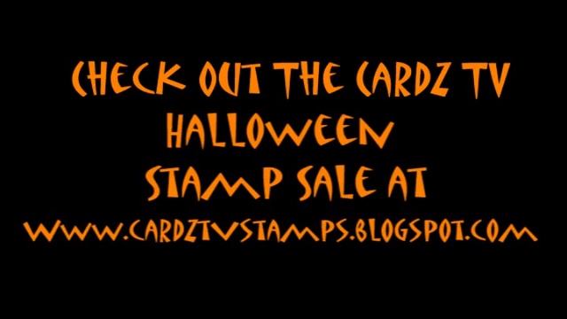 "HAPPY HALLOWEEN" CARDZ TV STAMPS SALE!