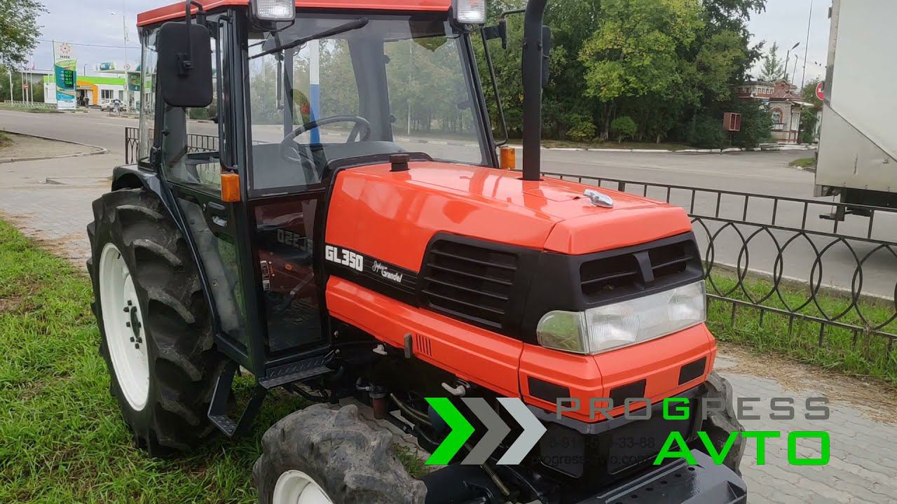 Японский минитрактор KUBOTA GL350 с тёплой кабиной за 760 000 руб. "PROGRESS-AVTO" плавающий режим