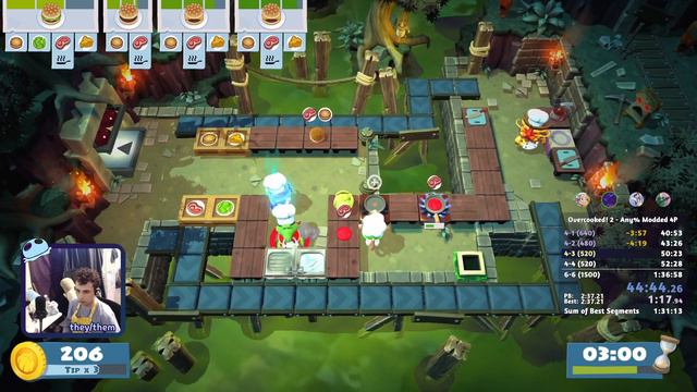 Overcooked 2 Speedrun | Any% Modded 4P in 1:29:40 | SGDQ 2024 Submission