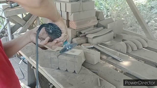 Стойки для камина в виде косы...mp4