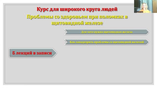 Презентация курса. Влияние на здоровье при поломках в щитовидной железе.