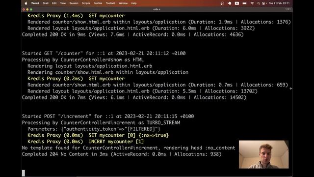 Rails 7 #113 Kredis Live counter, HTTP vs Websocket Turbo Broadcasts