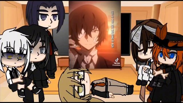 bsd react to dazai angst and funny