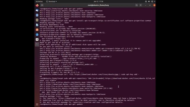 Docker - Install on ubuntu 19.10