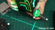 Какие преимущества 4D-лазера? Лазерные уровни 4 х 360 градусов с зелеными лучами KASKAD 4D-360G
