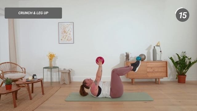 15 MIN - FLAT ABS CHALLENGE - FITNESS WATER BALL