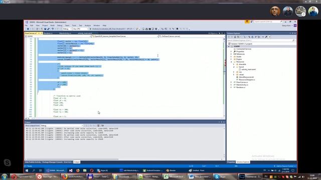 C# Xamarin Android Lesson 13 - OpenGL + Canvas + Touch listner