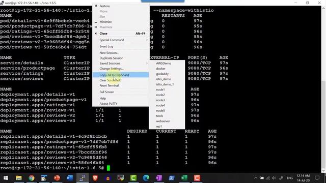 Istio Kiali Web UI