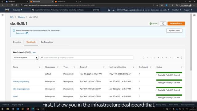 Nokia 5G Standalone Core deployed onto Amazon Web Services (AWS)