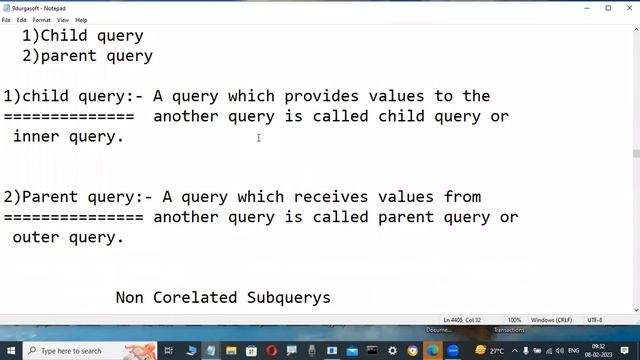 ORACLE 19c tutorials || Demo - 1 || by Mr. Murali On 08-02-2023 @9AM IST