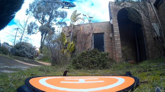 Fiirst test flight hover of the new OMP Hobby M2 Helicopter