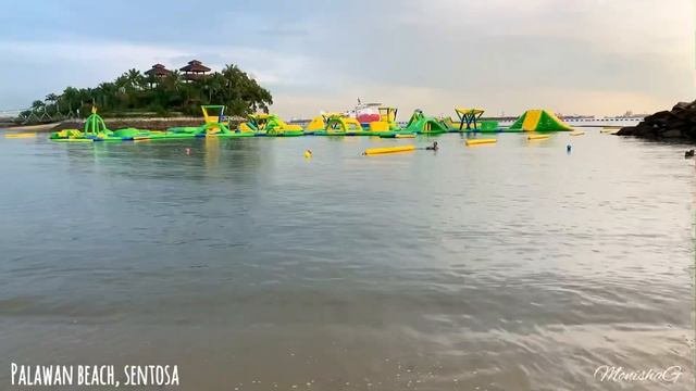 Travel Vlog- Man Made beach of Singapore Palawan Beach