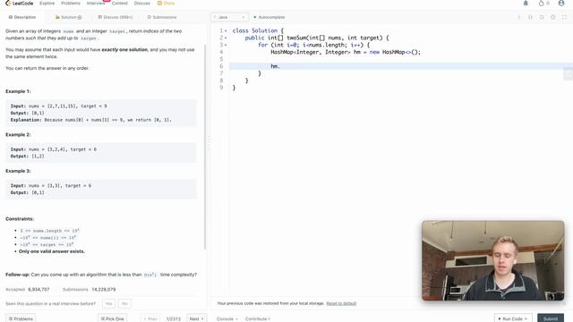 LeetCode 1 - Two Sum | Java [EASY]