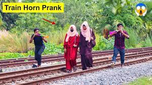 ????? Funny prank video in railway station with girl reaction!!!!?♀️?♀️prank 24