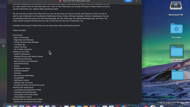 Tutor for OS X Mountain Lion Mac App Store Basic Overview [MAC]