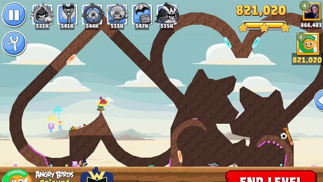 Angry Birds Friends Burning Pig Tournament 1223 Level 10 Power UP