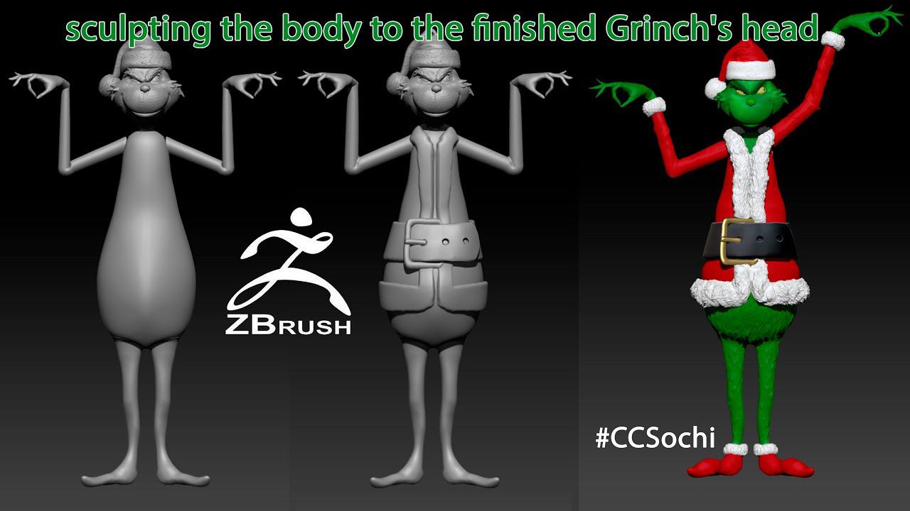 Grinch in ZBrush - You're A Mean One