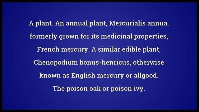 Mercury Meaning