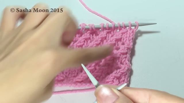 Красивый узор спицами "Ажурная полоса". КОЛЛЕКЦИЯ УЗОРОВ - вязание спицами. #SM