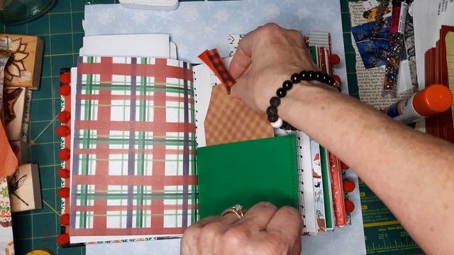 Santa Junk Journal Using A Reader's  Digest Condensed Book  #handcraftedjournal #junkjournal