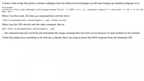 Ubuntu: Getting "Scheme missing" error with wget