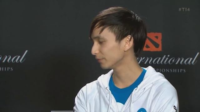 Dota 2 The Internationals 4 Main Event - C9.SingSing post C9 vs Navi Interview with Kaci